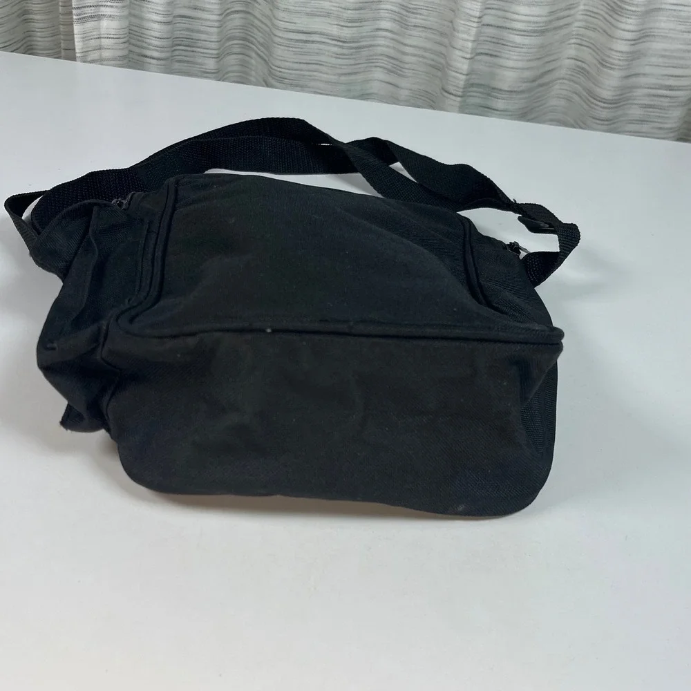 Rockport Crossbody Bag Black Small Canvas Utility Messenger